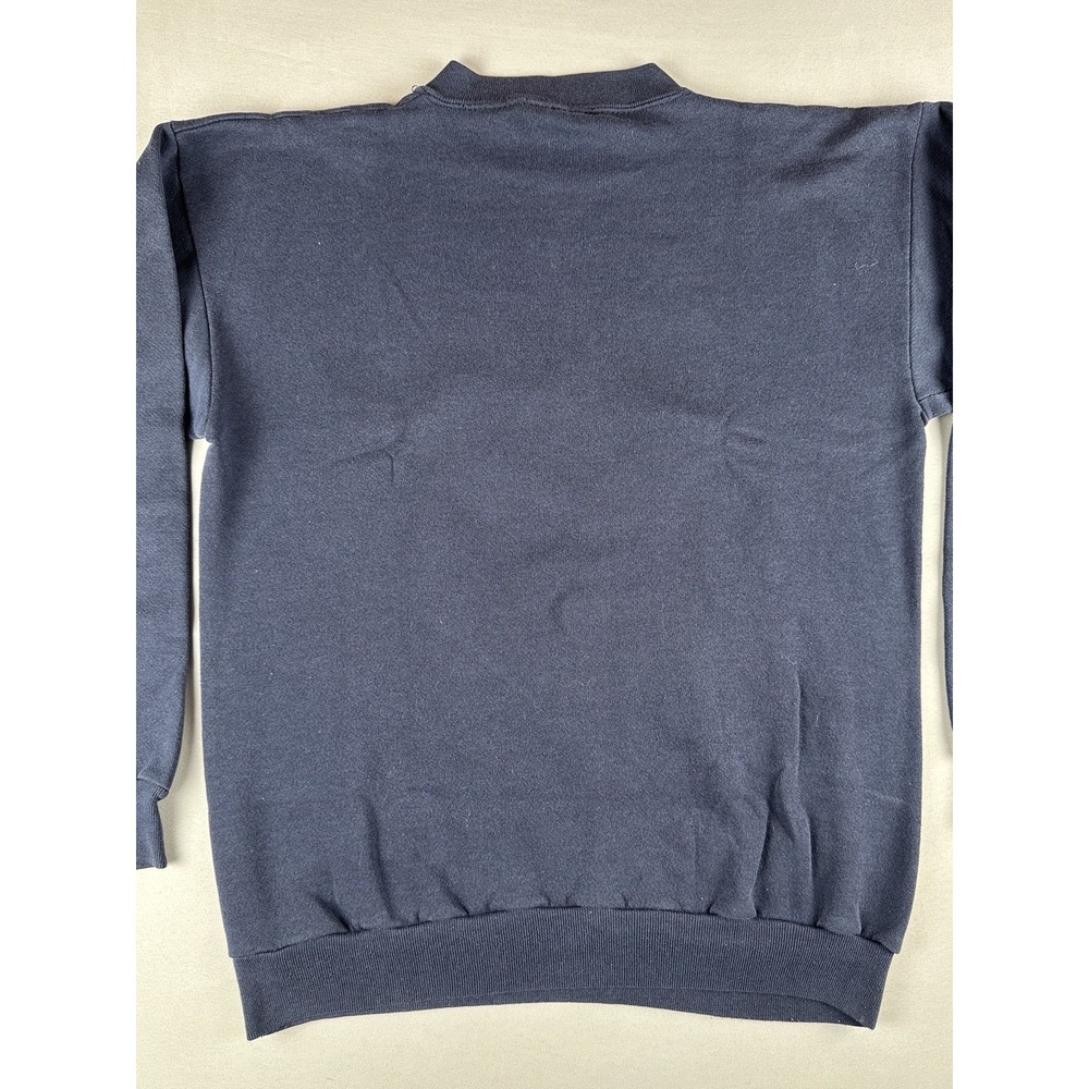 Vintage 90s Illinois Illini Sweatshirt NCAA College 1991 Navy Crewneck Mens L - Picture 8 of 13